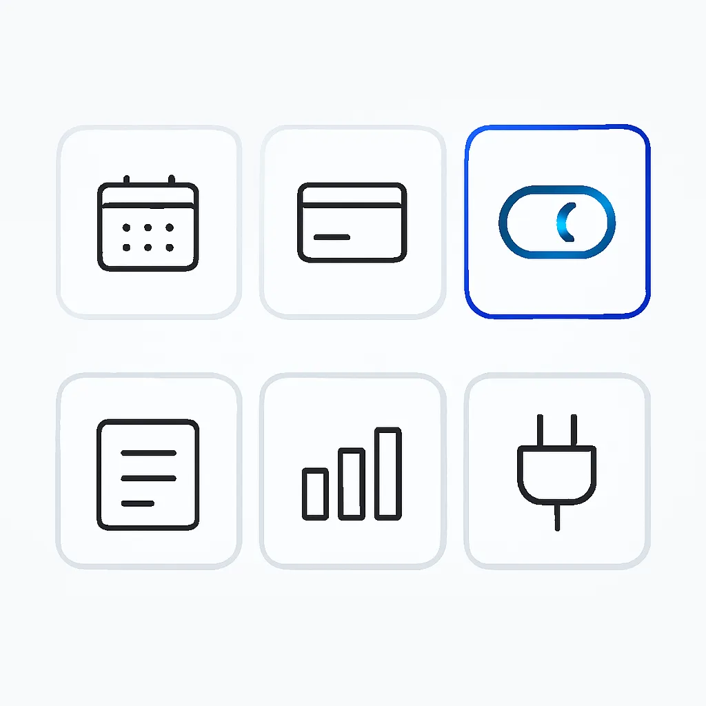 Illustration: Website Features &amp; Functionality process